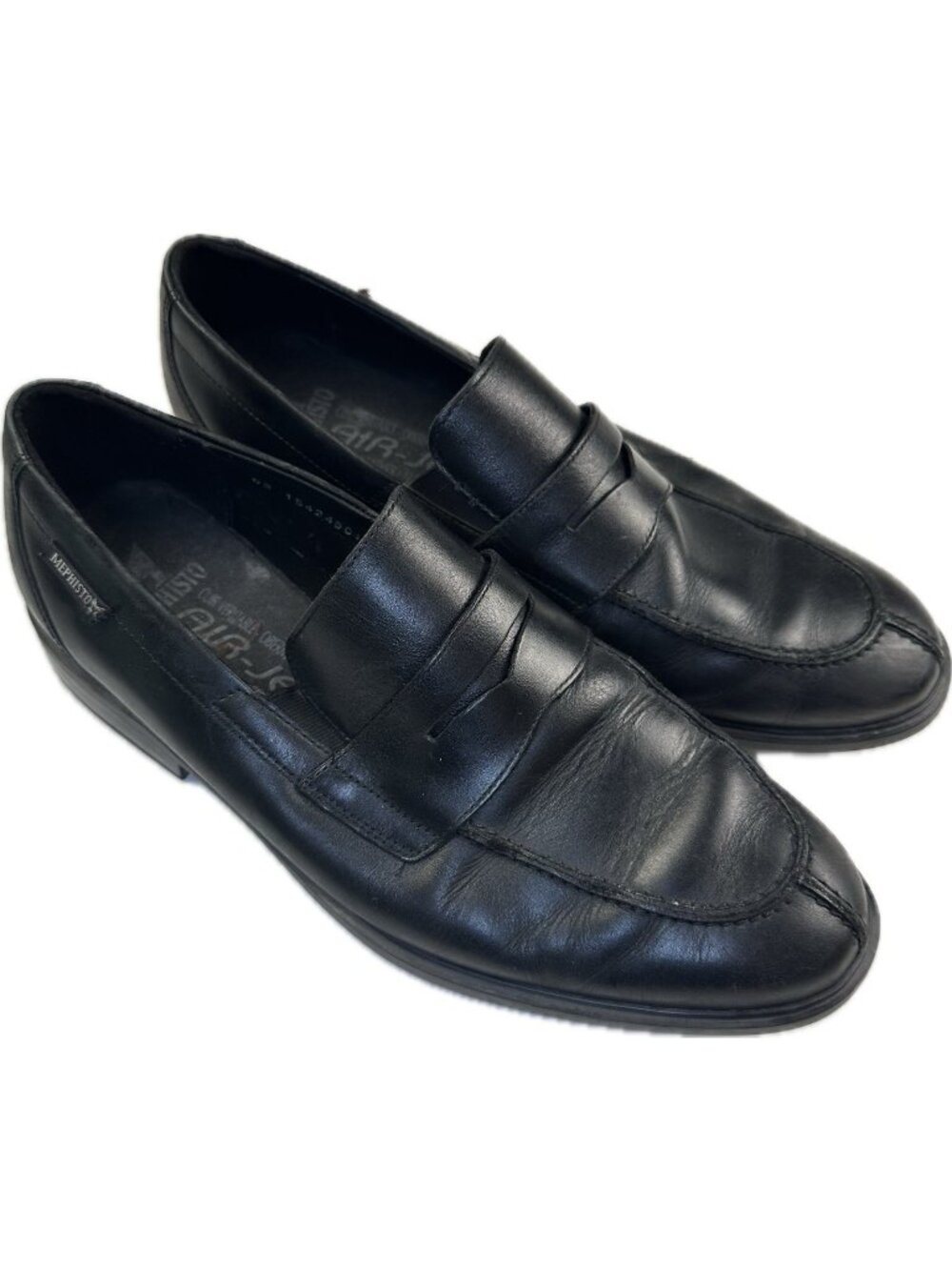 Mephisto Men’s Kurtis Black Leather Oxford Loafers Slip-on Air-Jet 10